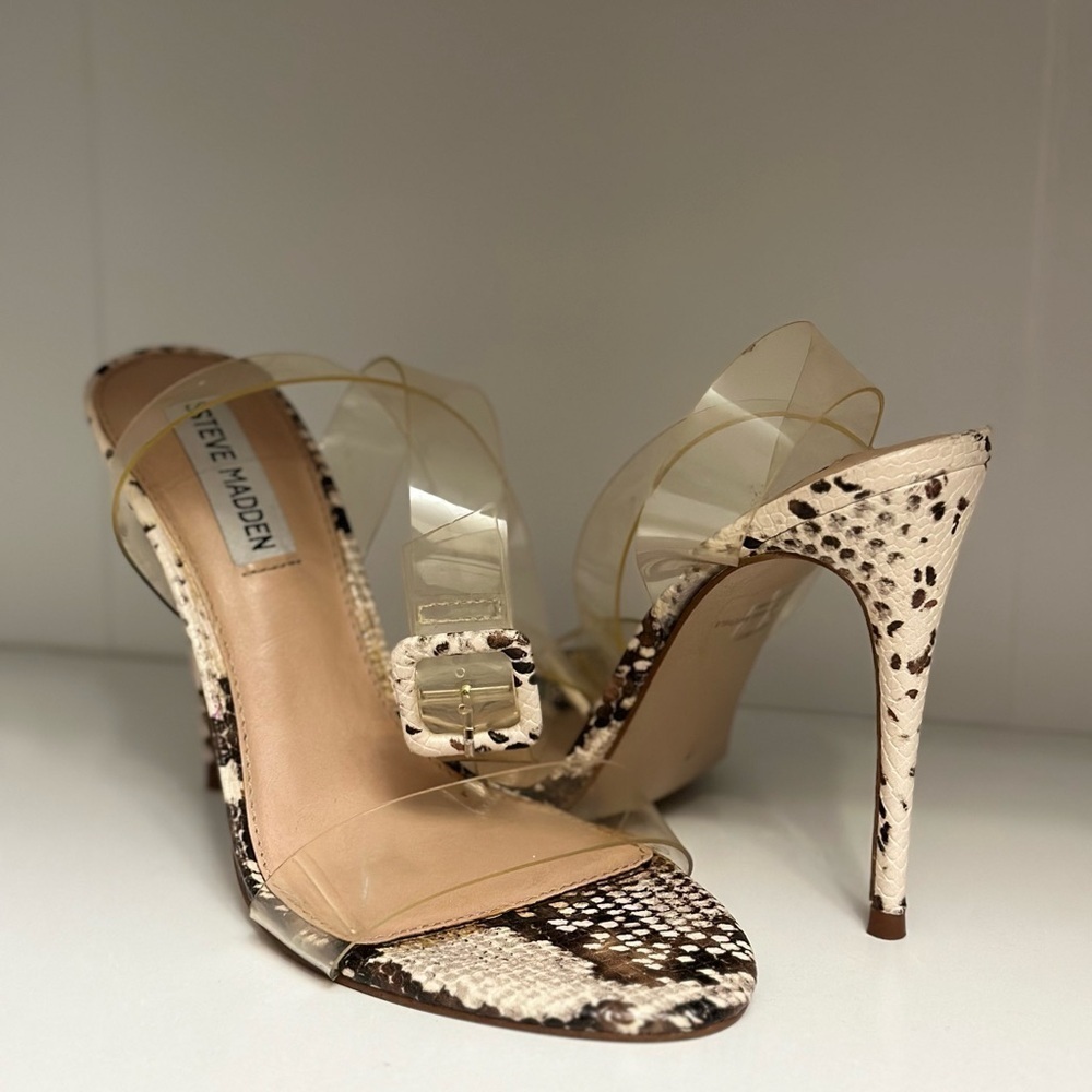 Steve Madden snake print heels
